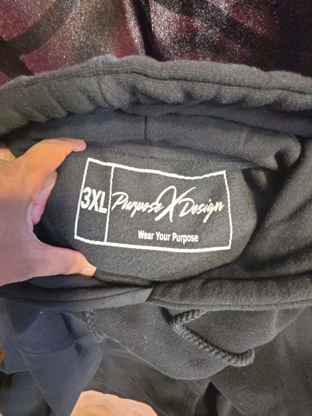 Purpose X Design Wear Your Purpose Crown Diamond Logo Hoodie View 3